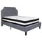 Flash Furniture Brighton Full Platform Bed Set, Lght Gray SL-BM-10-GG - alternate 4